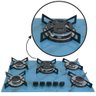 Cooktop Chapa 5bocas Tripla Chama 127/220v Marmo Azul - 4