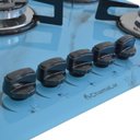 Ver imagem 3 de Cooktop Chapa 5bocas Tripla Chama 127/220v Marmo Azul