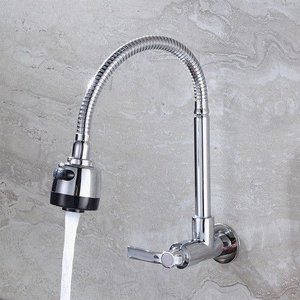 Torneira Gourmet Flexível de Parede com Ducha 1/2'' - Inox