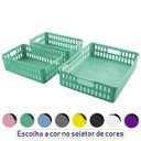 Ver imagem 5 de Conjunto 3 Cestos Organizadores Multiuso Pequeno e Grande - Wp Connect - Verde claro