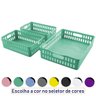 Conjunto 3 Cestos Organizadores Multiuso Pequeno e Grande - Wp Connect - Verde claro - 5