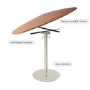 Ver imagem 5 de Mesa de Jantar Orgânica para 4 Lugares Kalyx 122 Cm - Champanhe C/ Canella