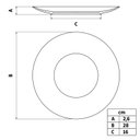 Ver imagem 4 de Prato Raso Grid em Porcelana Decorada 28 Cm Tramontina 96580055