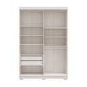 Ver imagem 4 de Guarda-Roupa Solteiro 4 Portas 2 Gavetas em MDF Lugano Off White/Nevaska