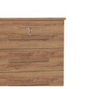 Ver imagem 2 de Cômoda alta Trino 06 Gavetas com fechadura cor Canela fosco