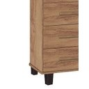 Ver imagem 3 de Cômoda alta Trino 06 Gavetas com fechadura cor Canela fosco