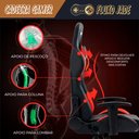 Ver imagem 2 de Cadeira Gamer 3 Níveis Reclinagem e 7 Pontos Massagem B/l