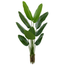 Planta Árvore Artificial Bananeira de Jardim Real Toque X10 Verde 1,60m - 1