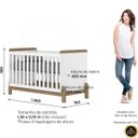 Ver imagem 2 de Berço Mini-cama Bebê 2 em 1 Ternura - Branco / Jequitibá Hp