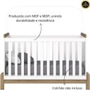 Ver imagem 4 de Berço Mini-cama Bebê 2 em 1 Ternura - Branco / Jequitibá Hp