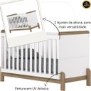 Ver imagem 3 de Berço Mini-cama Bebê 2 em 1 Ternura - Branco / Jequitibá Hp