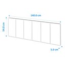 Ver imagem 3 de Cabeceira Cama Casal Estofada Painel 1,40 - Bege