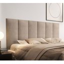 Ver imagem 1 de Cabeceira Cama Casal Estofada Painel 1,40 - Bege