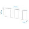 Cabeceira Painel Estofada para Cama Casal 1,40 - 3
