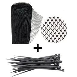 Tela Pvc Viveiro 1X10Metros + 20 Enforca Gato 3,6mmx250mm - 1