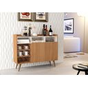 Ver imagem 2 de Buffet Aparador Lyf Retrô 2 Portas Cor Nature/Off-White