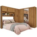 Ver imagem 1 de Guarda Roupa Modulado Carioca Santiago Casal 8 Portas 5 Gavetas e Espelho Cor Cinamomo
