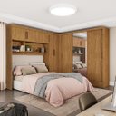 Ver imagem 5 de Guarda Roupa Modulado Carioca Santiago Casal 8 Portas 5 Gavetas e Espelho Cor Cinamomo
