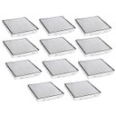 Ver imagem 1 de Ralo Oculto Invisivel 15x15 Kit 11 Uni Anti Odor Aço Inox Cozinha Lavanderia Casa Banheiro Lavabo Li