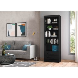 Estante Livreiro Kenner Preto Fosco - 3