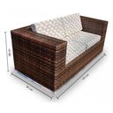 Ver imagem 2 de Conjunto Bora Bora - 1 Sofá 2 Lugares + 2 Poltronas + 1 Mesa de Centro - Chiloé