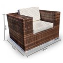 Ver imagem 3 de Conjunto Bora Bora - 1 Sofá 2 Lugares + 2 Poltronas + 1 Mesa de Centro - Chiloé