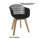 Ver imagem 3 de Kit 2 Cadeiras Decorativas Sala e Cozinha Aquilae com Braço (Pp) Branco - Gran Belo
