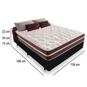 Ver mais imagens de Cama Box Casal + Colchão de Molas Prime Colchões Classic Superlastic 138x188x64 Preto