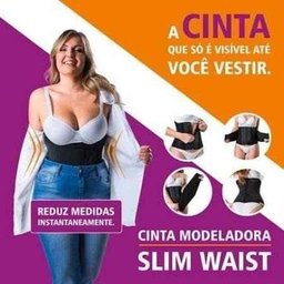 Cinta Modeladora Slim Waist Hidrolight GG - Preta - 2 Cinta Modeladora Slim Waist Hidrolight GG - Preta - 2