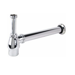 Sifão Lavatório com Copo em Metal Cromado de 7/8" x 1.1/2"