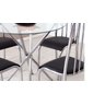 Conjunto Mesa Redonda Vidro 4 Cadeiras Cromada Aço 5 Opções Assento - 3