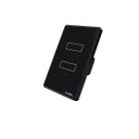 Ver imagem 1 de Interruptor Touch Wifi Inteligente AGL 2 Tecla Preto Bivolt