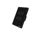 Ver imagem 1 de Interruptor Touch Wifi Inteligente Agl 2 Tecla Preto Bivolt