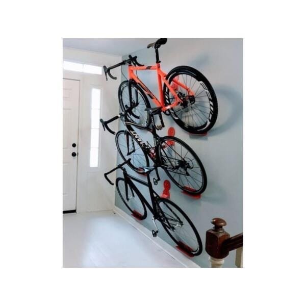 Suporte de Parede para Bike Preto Modelo Boneco Aço - 5