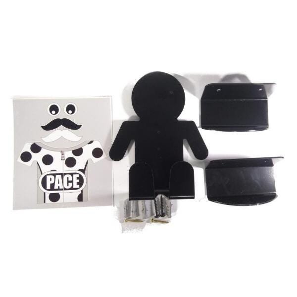 Suporte de Parede para Bike Preto Modelo Boneco Aço - 4