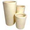Vaso para Plantas Redondo Grande Polietileno 73x40cm Bege - 5