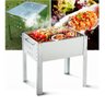 Churrasqueira Pequena Portátil Movel Jardim Carvão Grill Camping Varanda Praia Mini - 6