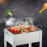 Churrasqueira Pequena Portátil Movel Jardim Carvão Grill Camping Varanda Praia Mini - 5