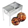 Churrasqueira Pequena Portátil Movel Jardim Carvão Grill Camping Varanda Praia Mini - 15