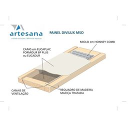 Porta Mso 3,5x82x211 - Carvalho Maiorca - Eucaplac - 2