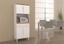 Ver imagem 3 de Armário Village Cozinha 4 Portas Cor Branco com Canela