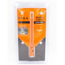 Serra Copo Diamantada Com Haste 25mm Vila - 3