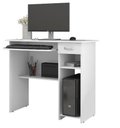 Ver imagem 1 de Escrivaninha Computador Mesa PC Vien Cor Branca