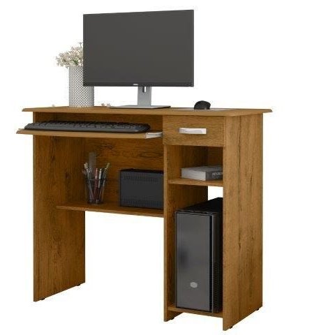 Escrivaninha Computador Mesa PC Vien Cor Freijó