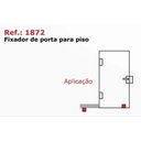 Ver imagem 2 de Fixador de pressão para porta de vidro 8 a 10mm branco