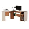 Escrivaninha Mesa de Computador Luna em L Canto Off / Nature - 1