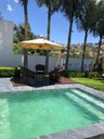 Ver mais imagens de Ombrelone Lateral Slim 2,90 Mts com Floreira Lona Cor Creme