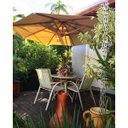 Ver imagem 7 de Ombrelone Lateral Slim 2,90 Mts com Floreira Lona Cor Creme