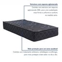 Ver imagem 5 de Colchão Solteiro 88x188x25cm Molas Ensacadas Esmeralda Colchoarte Preto