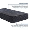 Ver imagem 3 de Colchão Solteiro 88x188x25cm Molas Ensacadas Esmeralda Colchoarte Preto